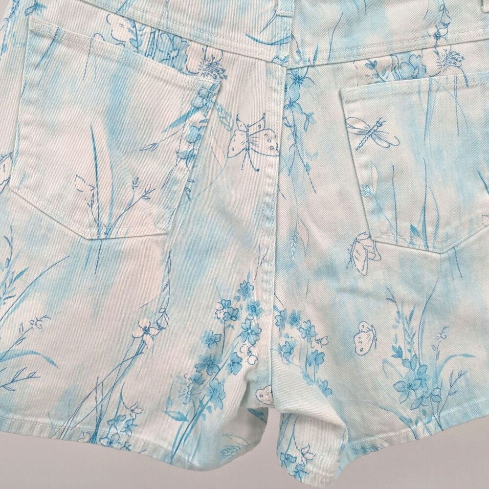 Vintage 90s y2k Bill Blass Jeanswear Denim Shorts Butterfly Floral High Rise 12 - Picture 5 of 11